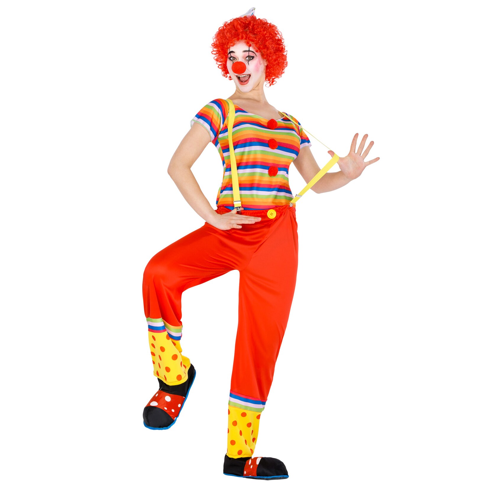 tectake® Frauenkostüm Clown Leonie