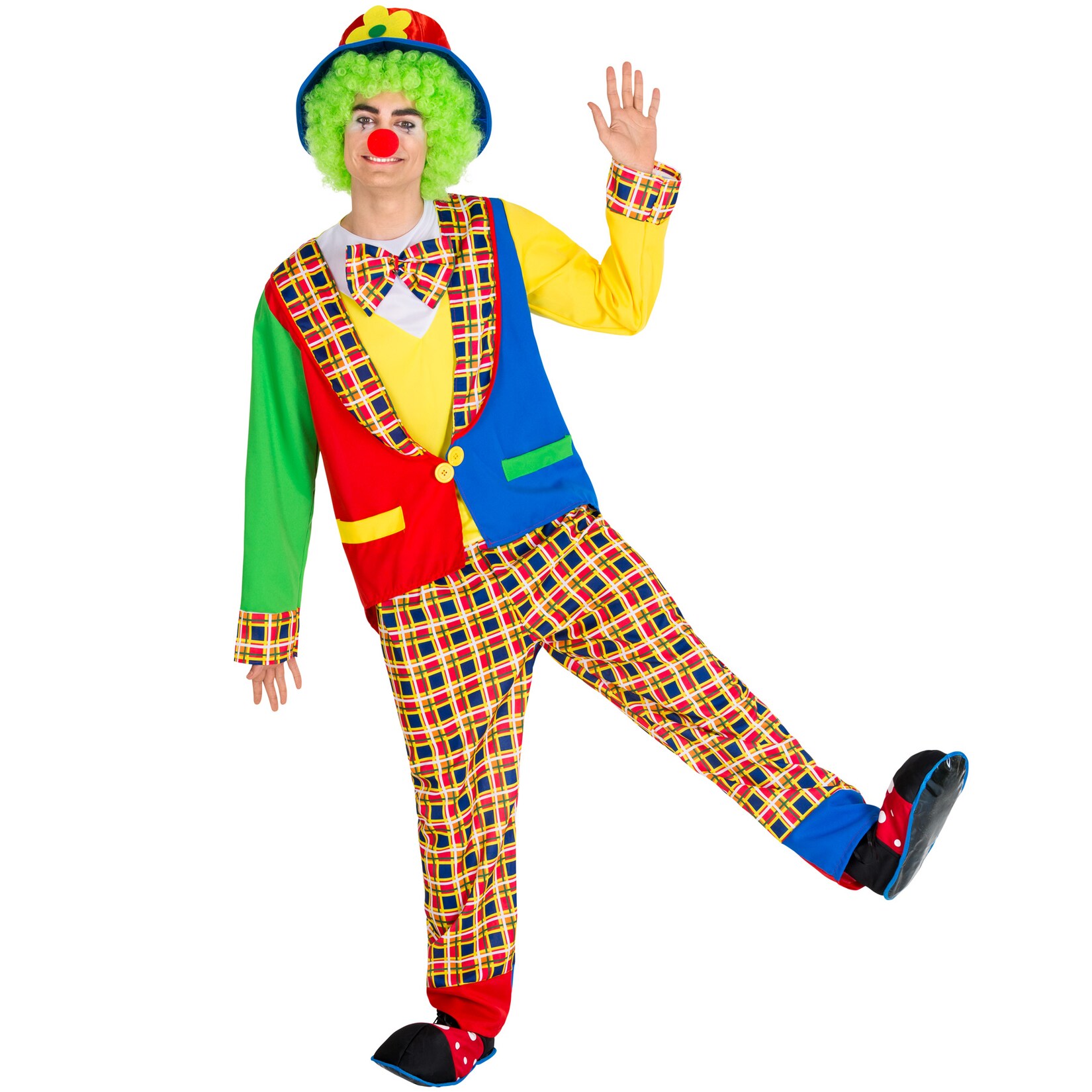 tectake® Herrenkostüm Clown Alfredo
