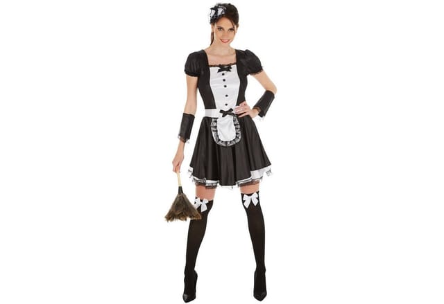 tectake® Frauenkostüm sexy Dienstmädchen