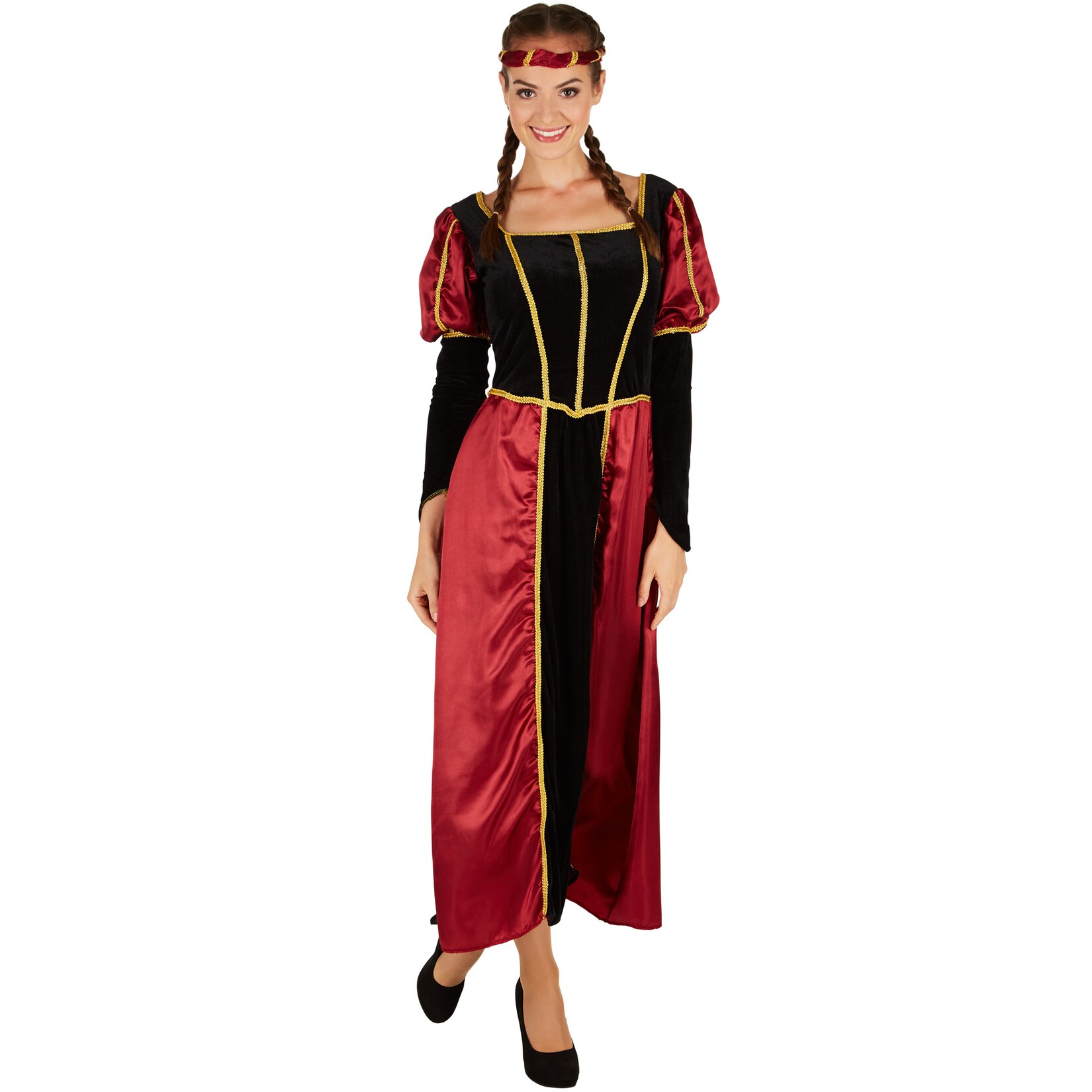 tectake® Frauenkostüm Burgdame