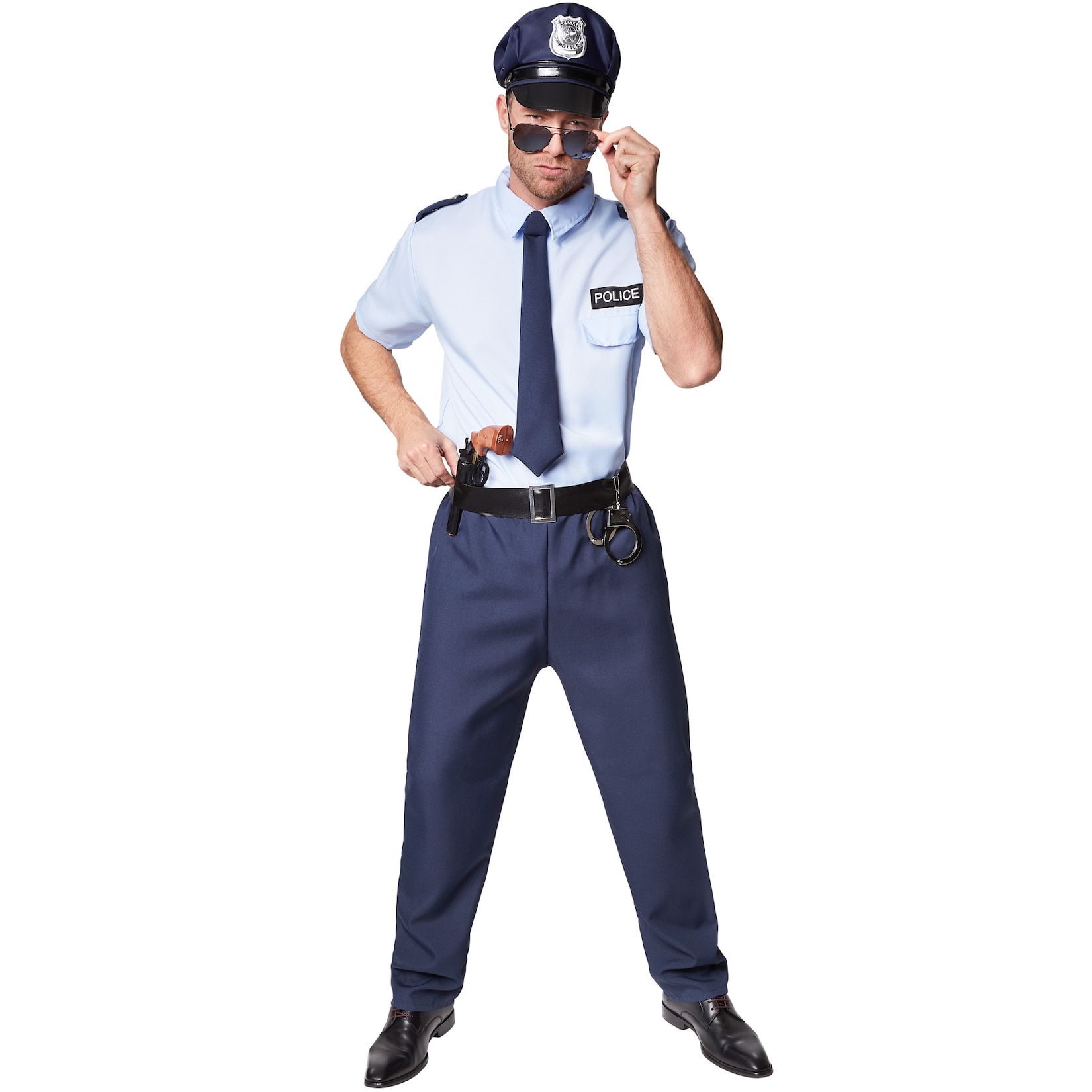 tectake® Herrenkostüm Police Officer