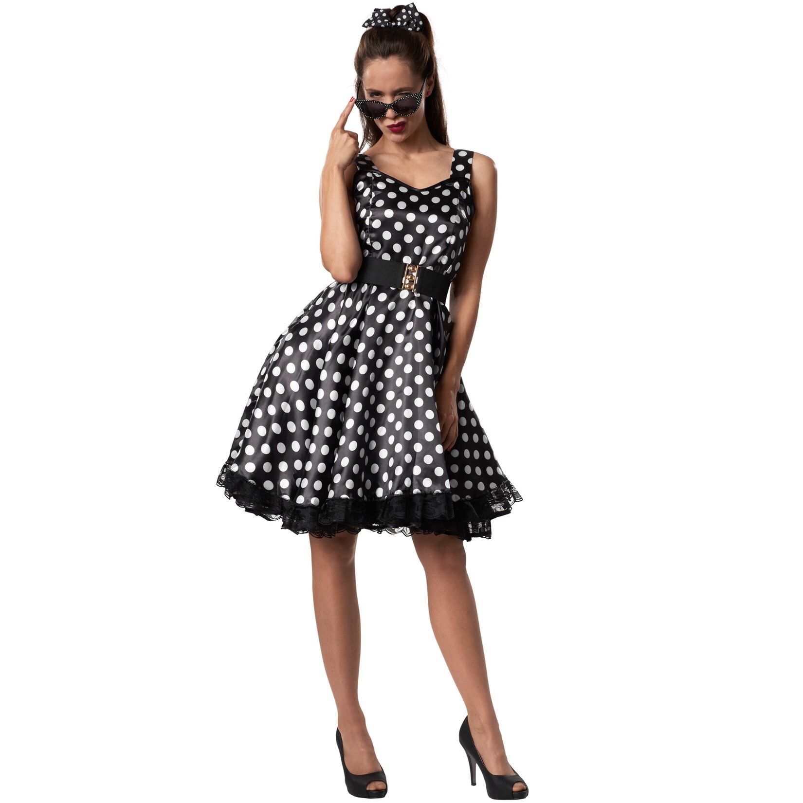 tectake® Frauenkostüm Rockabilly Lady