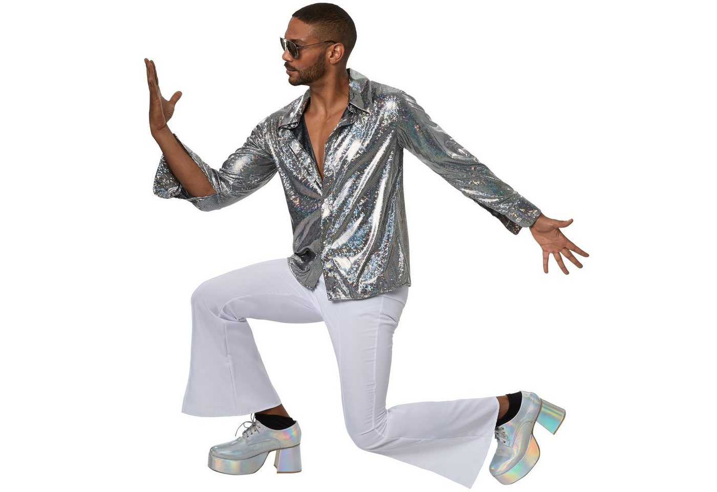 tectake® Herrenkostüm Disco Boy Bild 5