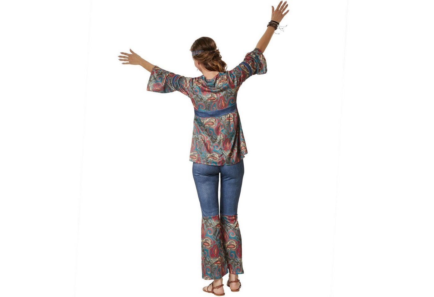 tectake® Frauenkostüm Hippie Girl Harmony Bild 2