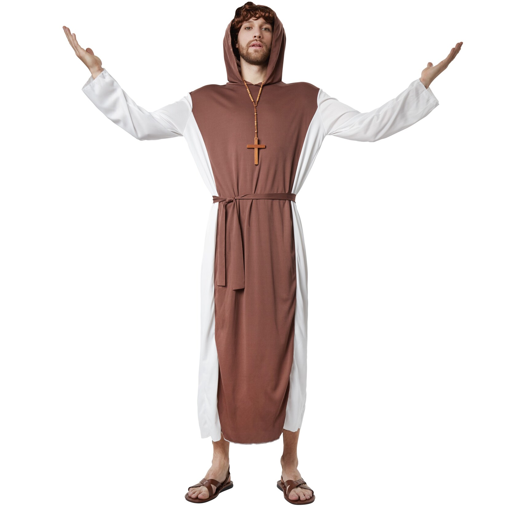 tectake® Herrenkostüm Frommer Klosterbruder