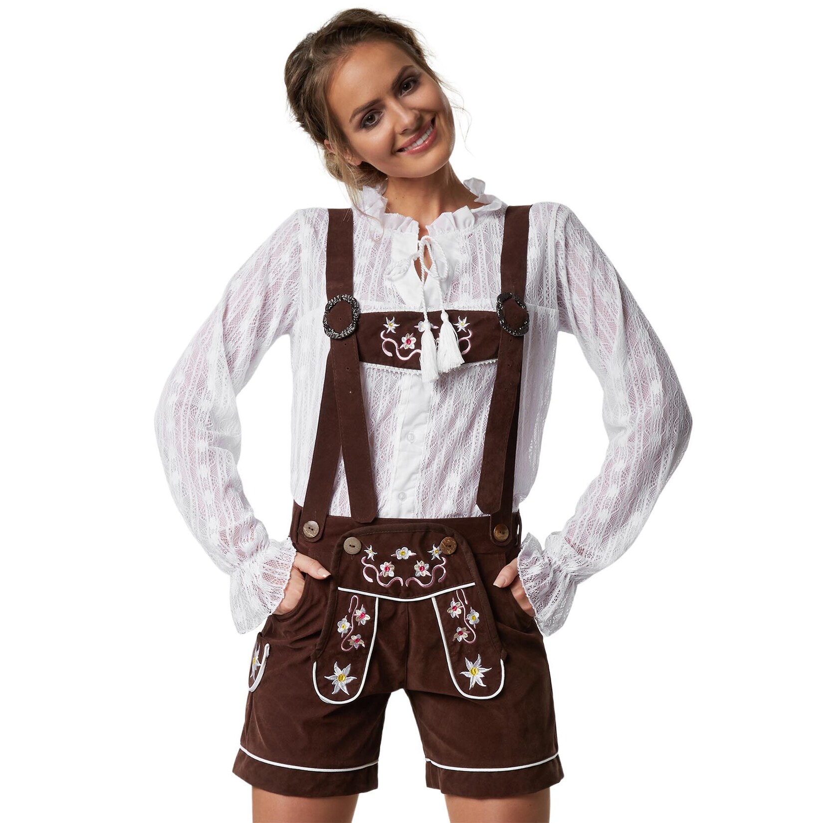 tectake® Lederhose Alpsee