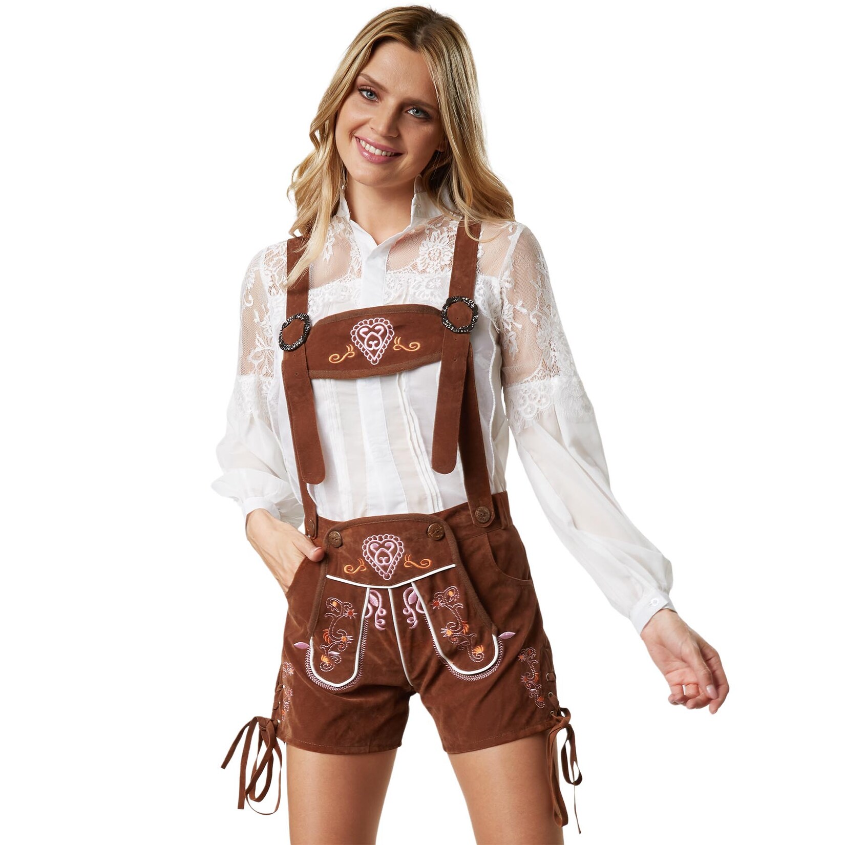 tectake® Lederhose Ammersee