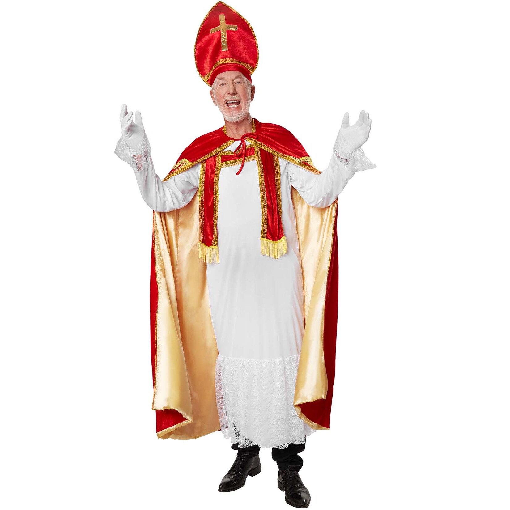tectake® Herrenkostüm St. Nikolaus in klassischen Farben