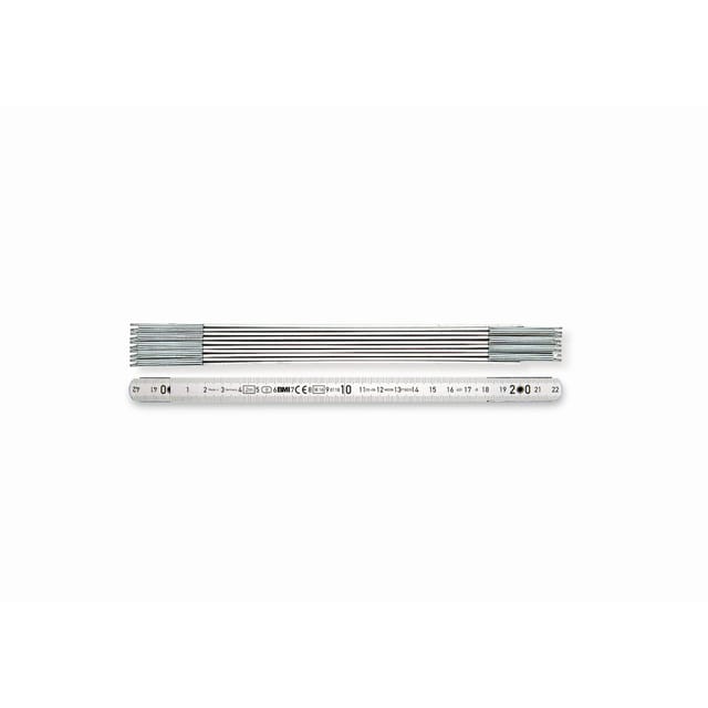 BMI Aluminiumgliedermaßstab silberfarben, 1 m, Gliederstärke 1,4 mm, abriebfest
