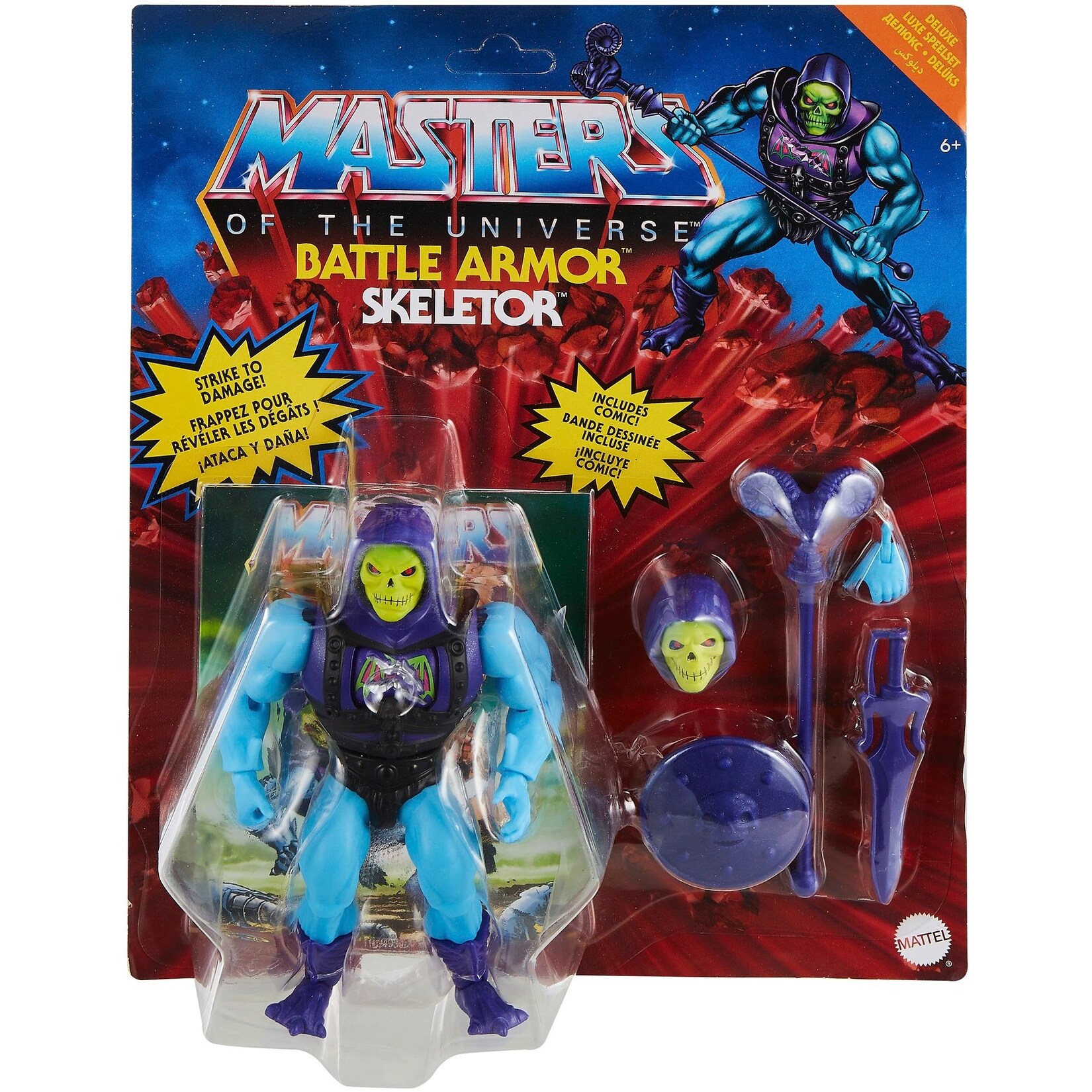 Mattel - Masters of the Universe - Origins Deluxe Actionfigur, 14 cm, Skeletor