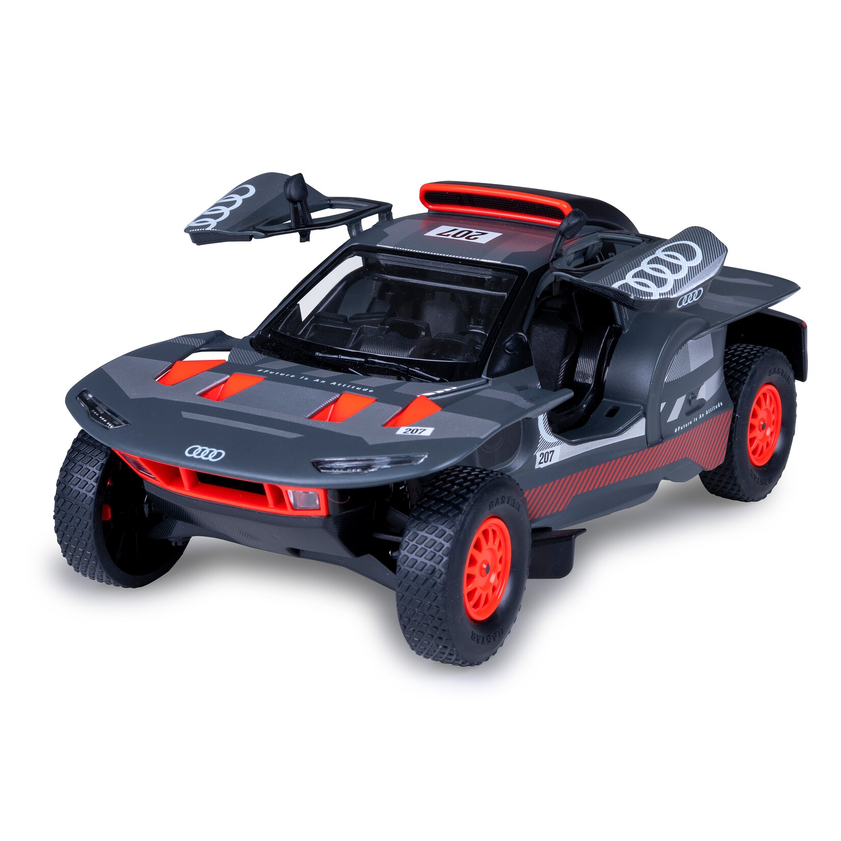 JAMARA AUDI RS Q e-tron Diecast 1:24 grau Tür manuell