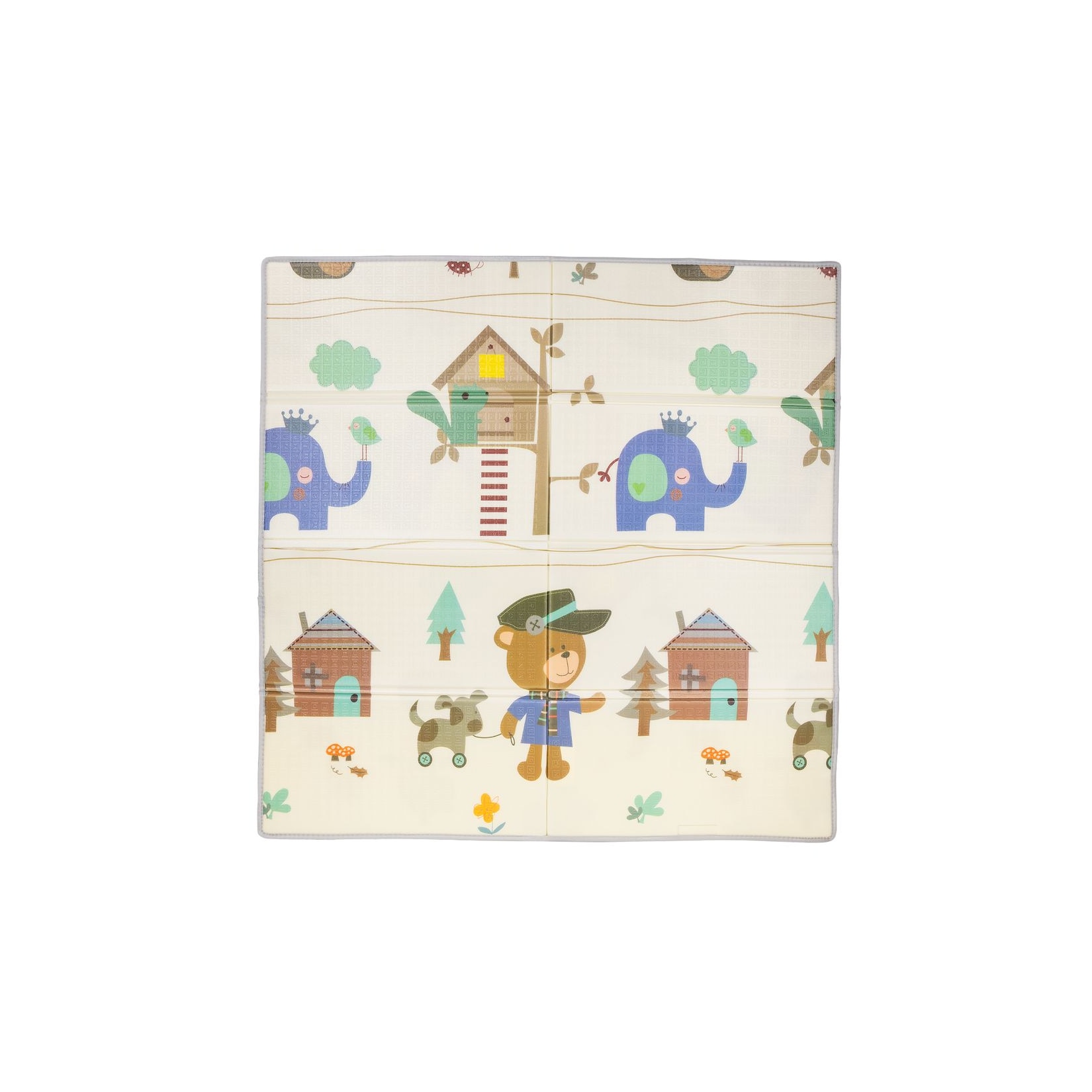 Chipolino Baby Spielmatte 174 x 194 cm faltbar weich strapazierfähig, abwaschbar beige