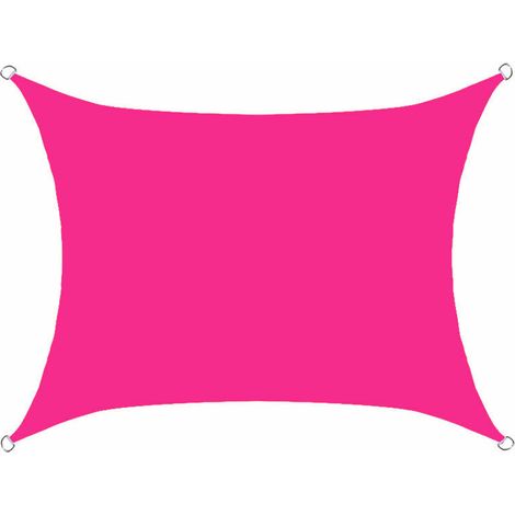 Voile D'Ombrage Pare Soleil Rectangulaire Wasserdicht Et Pare Soleil Voile Anti Ultraviolet Mur Extérieur Pare Soleil Mur Extérieur (rose Rouge)