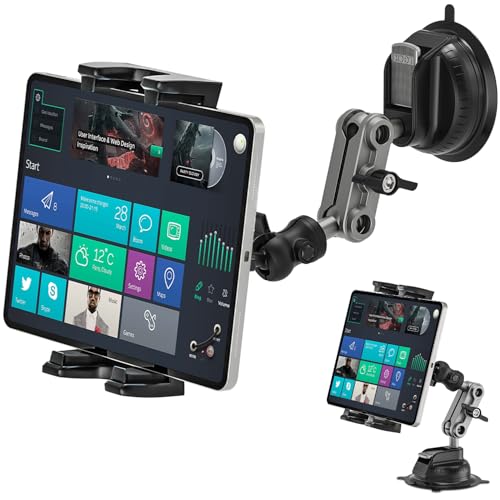 Tablet-halterung Fürs Auto, Saugnapf-tablet-halterung, 360 Grad Drehbare Halterung Für Schreibtisch, Wand, Auto, Kompatibel Mit Ipad Pro, Iphone, 4,7-12,9" Tablets Und Smartphones