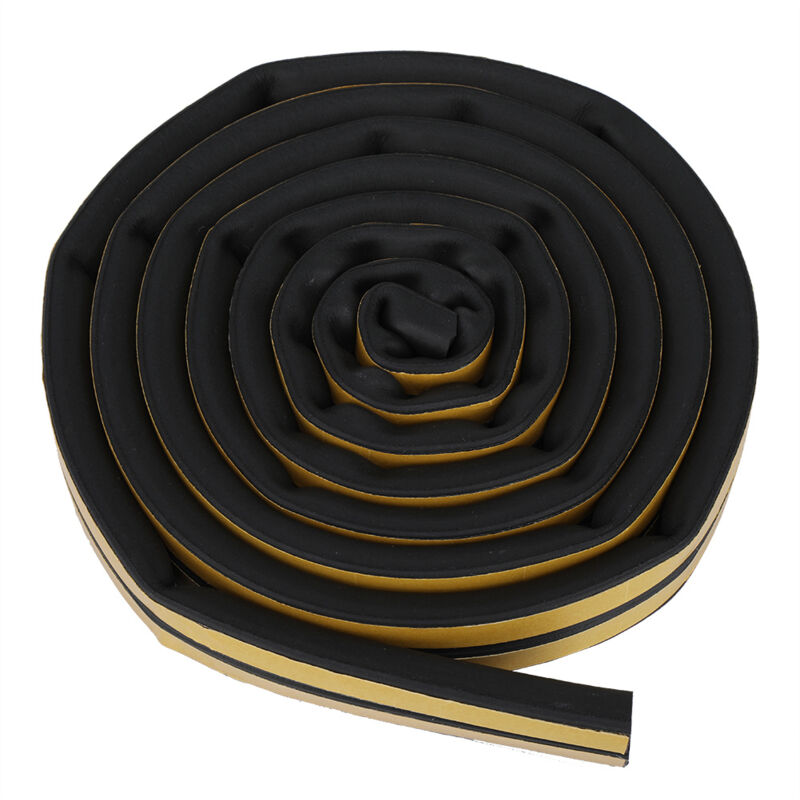 [niemals Verwendet] Selbstklebender Mückenschutz-dichtungsstreifen Für Türen Und Fenster, 5 Meter, 14 X 12 Mm (schwarz)