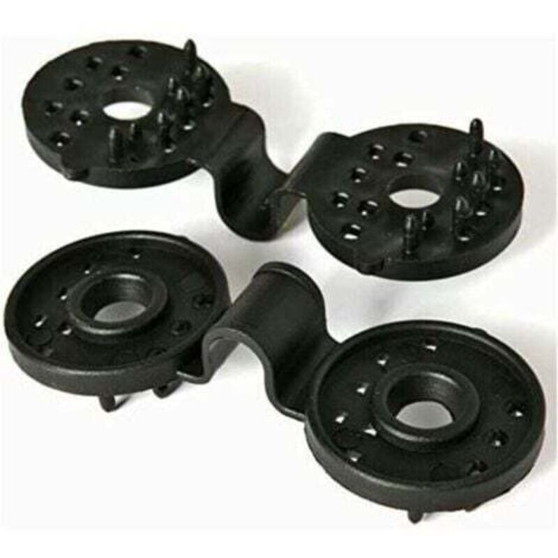 [niemals Verwendet] 10er-pack Schwarze Clip-on-ösen – Ideal Für Die Montage Von Sicht- Und Windschutzwänden Für Garten, Terrasse Und Balkon –