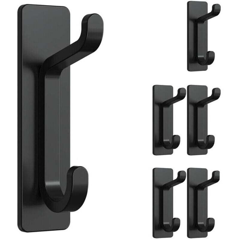 [niemals Verwendet] 6 Stück, Selbstklebende Wandhaken, Handtuchhalter Für Bad, Geschirrtuchhaken Für Küche, Selbstklebende Garderobe, Wandmontage Ohne Bohren, Rostfrei