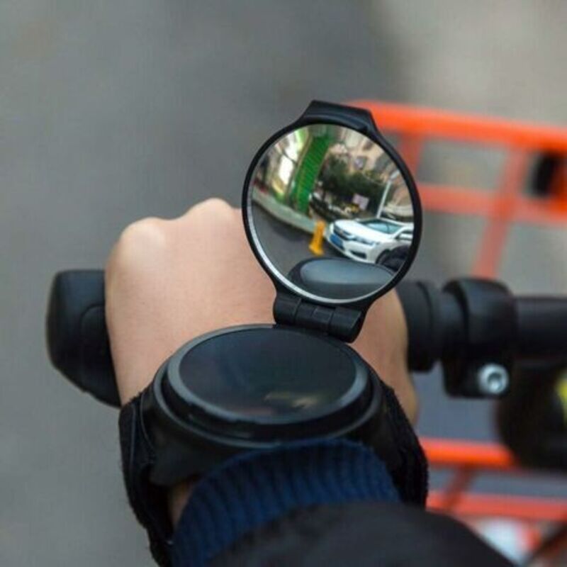 [niemals Verwendet] Verstellbarer Fahrradrückspiegel, Armband Für Fahrräder, Schwarz