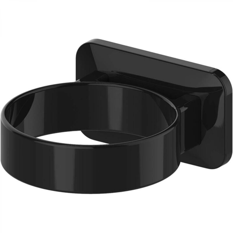 [niemals Verwendet] Haartrocknerhalter, Haartrocknerhalter Fürs Badezimmer, Wandhalterung Für Haarpflegegeräte, Organizer Für Haartrockner-stylinggeräte – Extra Breiter Rand (schwarz, L 9,