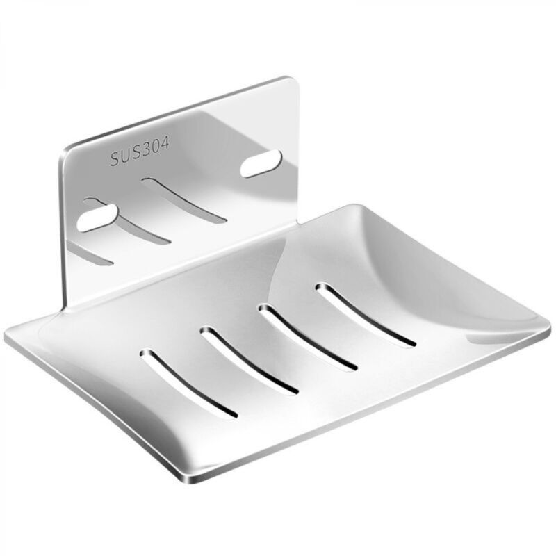 [niemals Verwendet] Selbstklebende Seifenschale Für Die Dusche, Seifenhalter Aus Aluminium Fürs Badezimmer, Schwarz