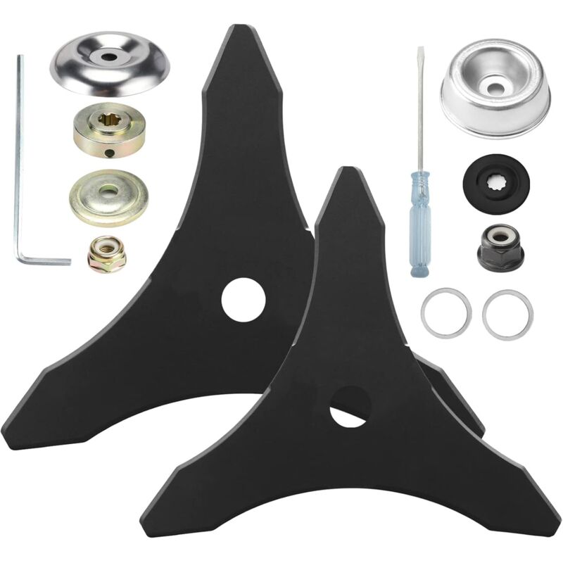 [niemals Verwendet] Freischneidermesser, Ersatzmesser Aus Hartmetallstahl Mit Adapter Für 25,4 Mm Oder 20 Mm Schaft, Kompatibel Mit Husqvarna, Stihl Und Oregon
