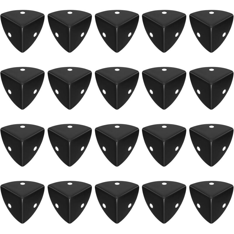 [niemals Verwendet] 20 Stück Schwarze Metall-tischeckenschützer, Metall-eckenschutz, Metall-eckenprotektoren, Metallmöbel-eckenschützer
