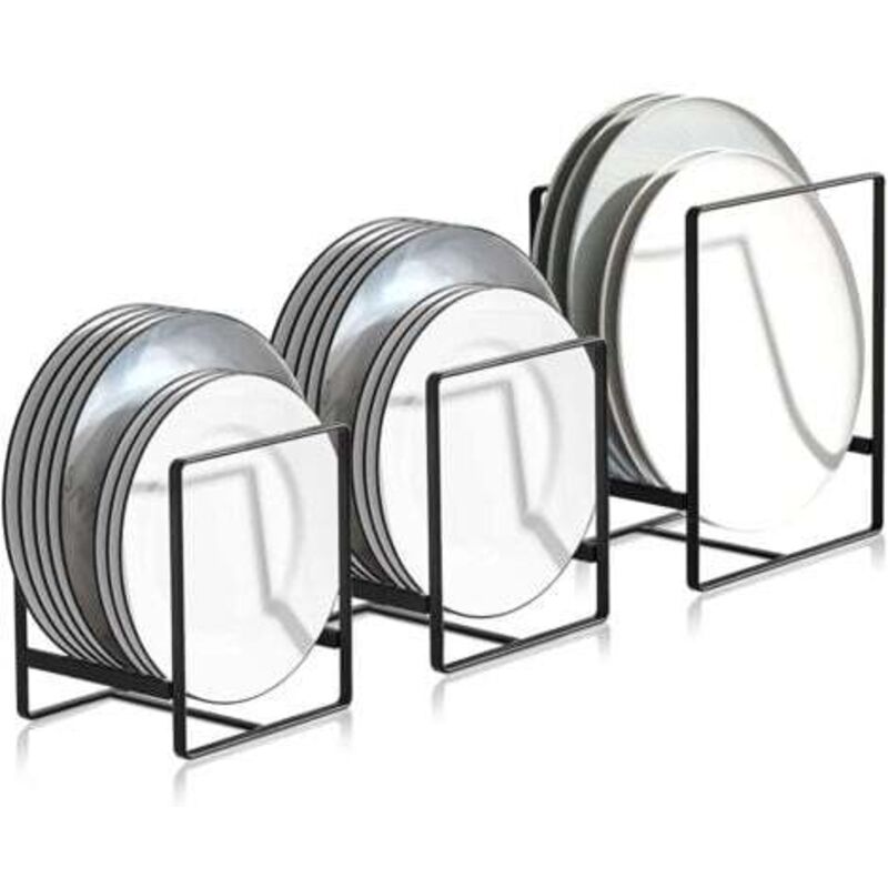 [niemals Verwendet] 3-teiliger Topfdeckel-organizer, Multifunktionale Abtropfgestelle Aus Metall, Für Küchenschränke, Aufbewahrungstabletts, Geschirr Und Topfdeckel