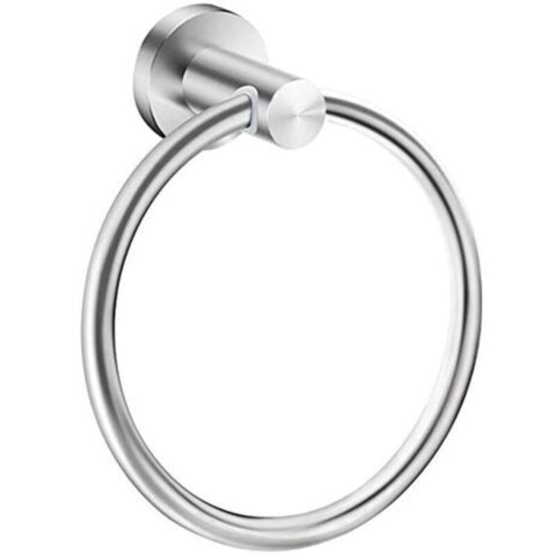 [niemals Verwendet] Handtuchhalter (gebürsteter Edelstahl), Mattschwarzer Handtuchring, Wandhandtuchring Aus Edelstahl 304