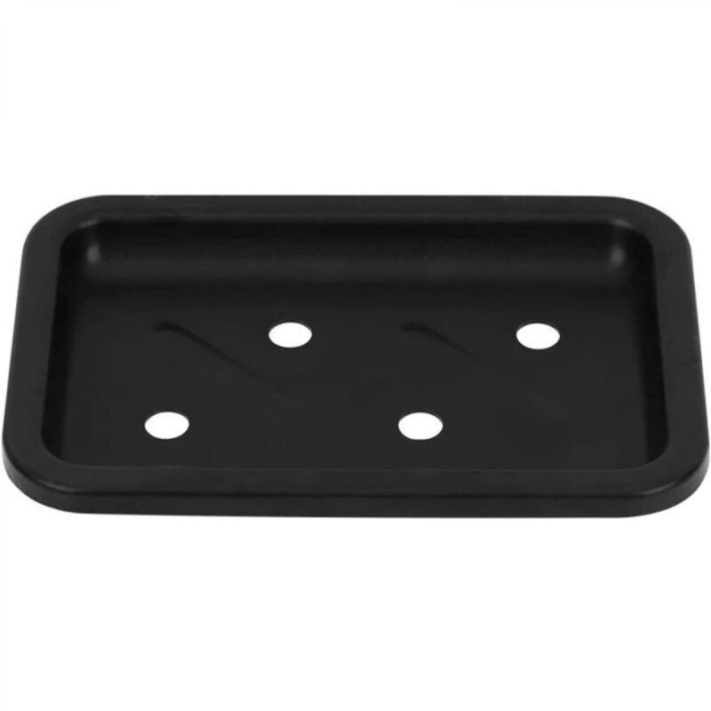 [niemals Verwendet] Seifenschale (1 Stück), Seifenhalter Aus Schwarzem Metall, Seifenschale Aus Aluminium, Seifenablage, Seifenschale, Badezimmeraccessoires, Wandseifenbox