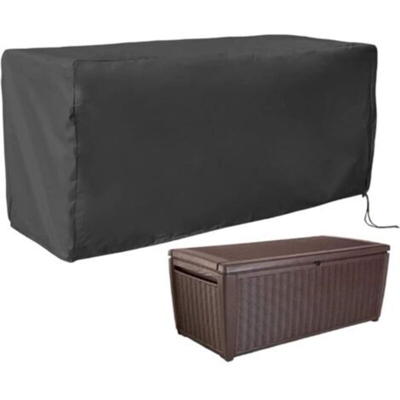 [niemals Verwendet] Gartenbox-abdeckung Aus 210d Oxford-gewebe, Wasserdicht Und Reißfest Mit Kordelzug, Uv- Und Witterungsschutz Für Boxen