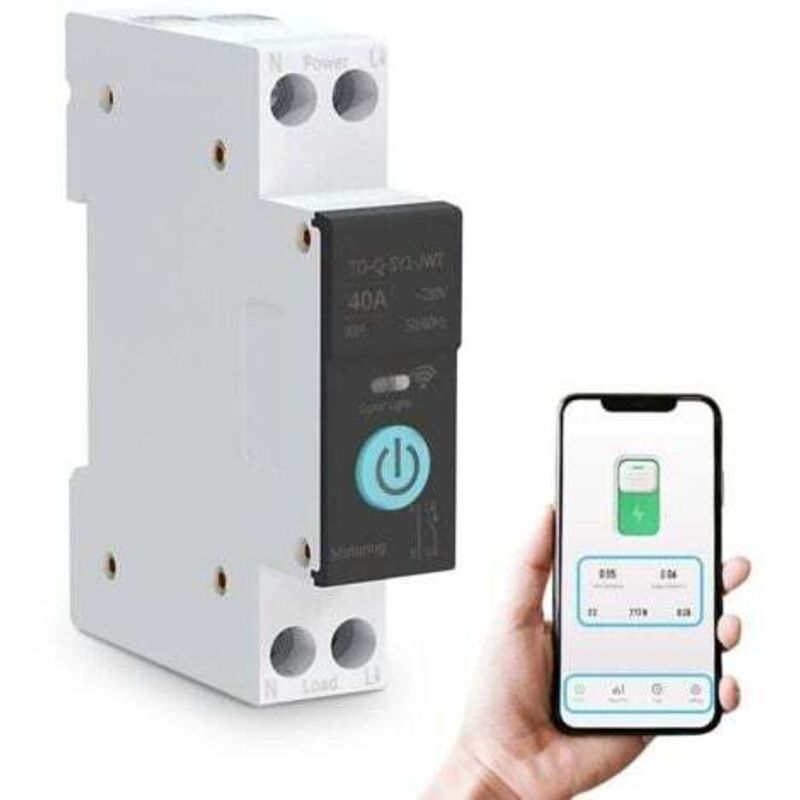 [niemals Verwendet] Intelligenter Wlan-schalter, Haussicherungen, Fernbedienung Per Mobiltelefon, 3 Synchronisationsmodi Für Haushaltsgeräte (40 A)