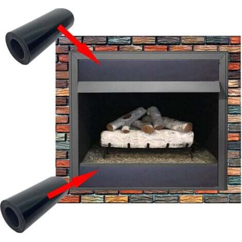 [niemals Verwendet] Die Kaminabdeckung Verhindert Wärmeverlust Durch Das Eindringen Kalter Luft Aus Den Lüftungsschlitzen – Magnetischer Kaminschutz – 91,44 X 15,24 Cm – 2er-pack