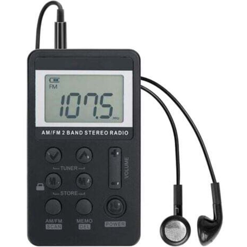 [niemals Verwendet] Tragbares Am/fm-taschenradio, Vr-roboter, Mini-digitalmusikplayer Mit Akku, Kopfhörern Und Bildschirmsperre – Ideal Zum Spazierengehen, Joggen, Fitness Und Camping.