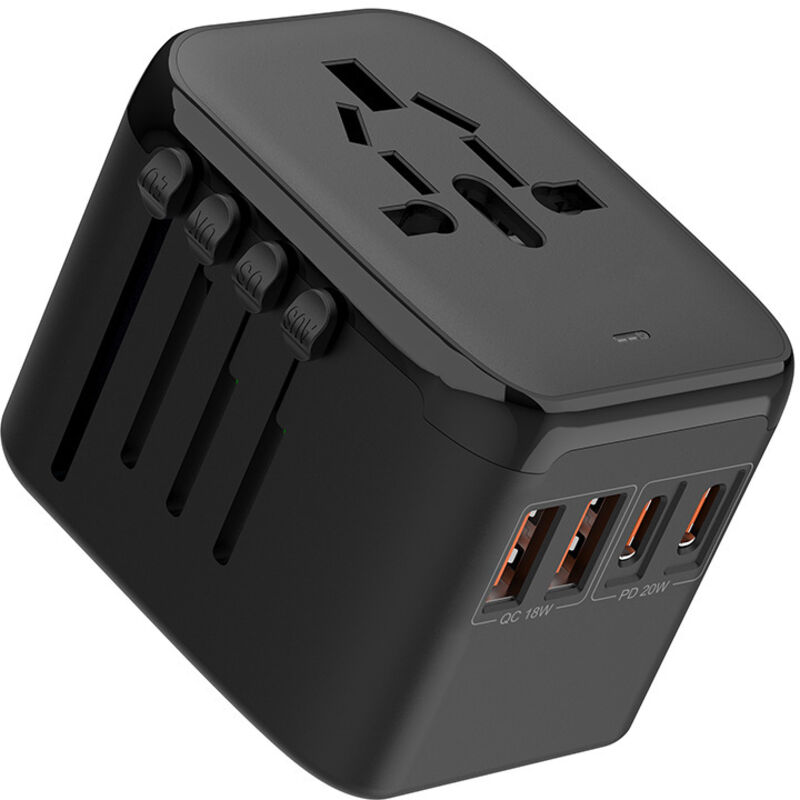 [niemals Verwendet] Universeller Weltweiter Reiseadapter, Verbesserter Internationaler Reisesteckeradapter Mit Usb-c Pd Und Usb-a Qc, Schnellladefunktion