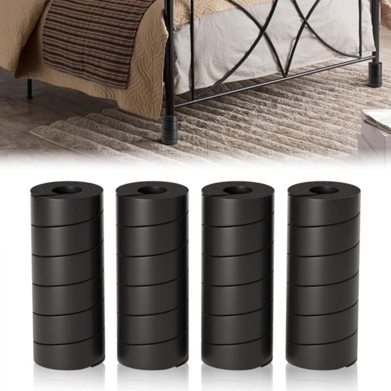 [niemals Verwendet] Set Mit 4 Fußschonern Fürs Bett, 15 Cm Hoch, Zum Schutz Der Zehen Vor Stößen An Sofas, Stühlen Oder Tischen