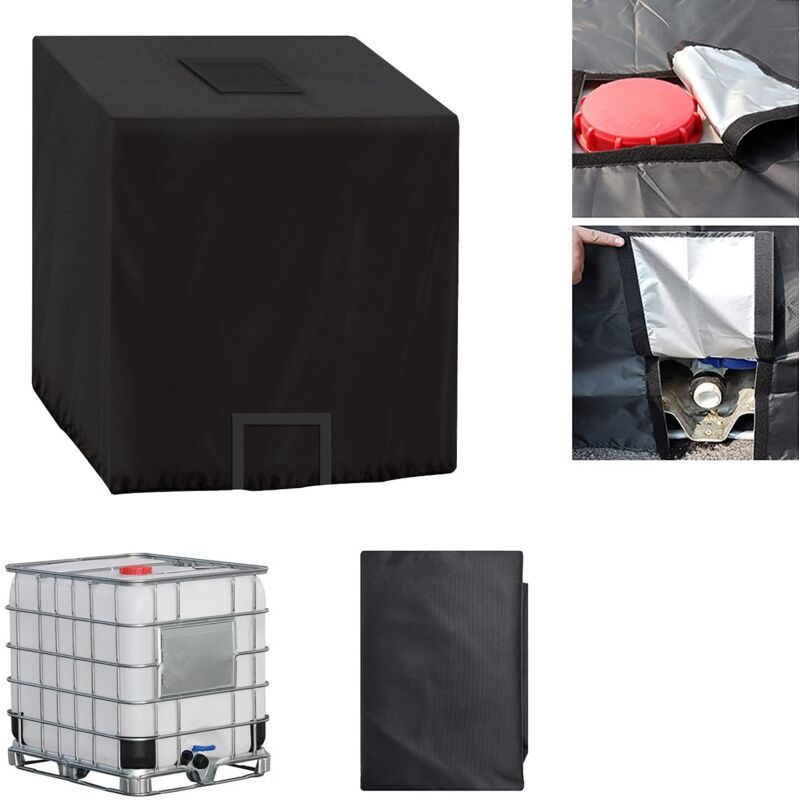 [niemals Verwendet] Wassertankabdeckung, Tankabdeckung Für 1000-liter-tanks, Schutzhülle Für Wassertanks, Uv- Und Regenbeständig, 120 X 100 X 116 Cm