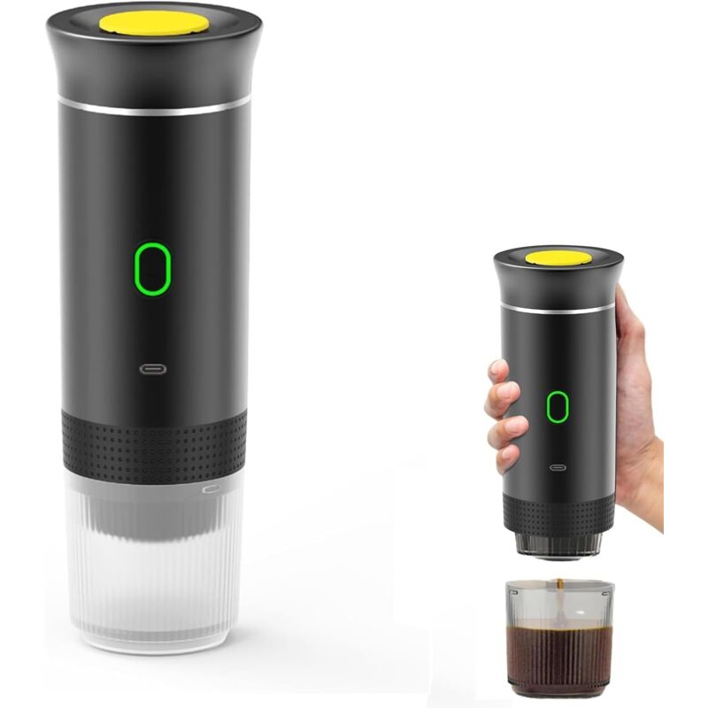 [niemals Verwendet] Tragbare Reise-kaffeemaschine, 12v Wiederaufladbare Espresso-kaffeemaschine Mit Tragetasche Für Camping Und Auto, Schnelles Aufheizen, Kompatibel Mit K-cup-kapseln Und Gemahlenem K