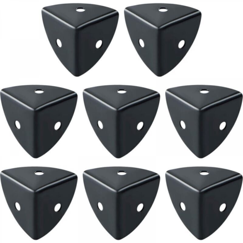 [niemals Verwendet] 8-teiliges Set Tischeckenschützer, Schwarze Aluminiumecken, Geeignet Zum Schutz Von Möbeln, Zur Dekoration, Zum Schutz Vor Stößen Und Brüchen