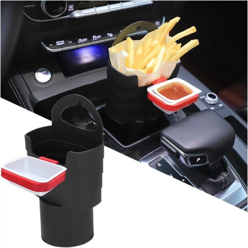 [niemals Verwendet] Auto-chipsbecherhalter, Chipsbecherhalter Aus Kunststoff Mit Soßenhalter Fürs Auto, Chipsbecherhalter Aus Kunststoff Fürs Auto