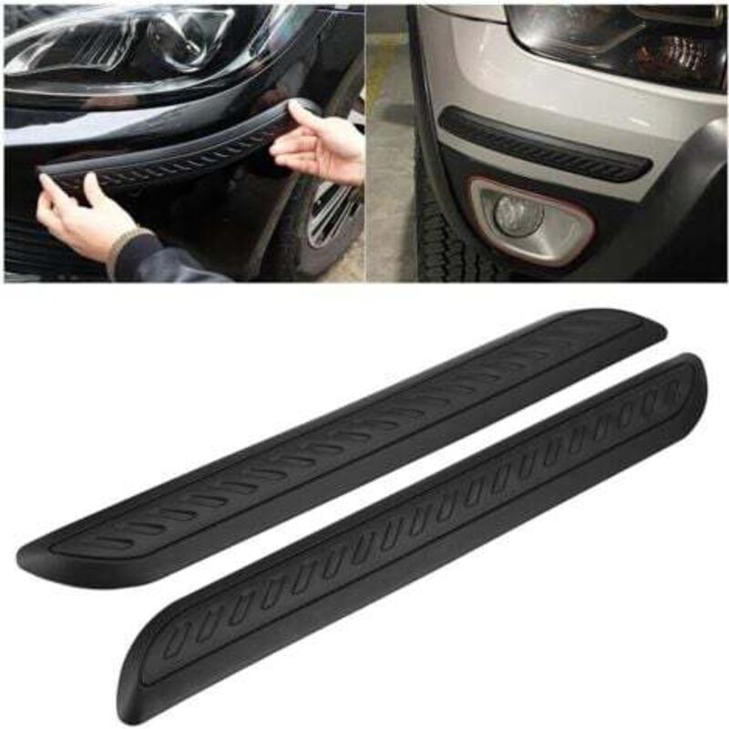 [niemals Verwendet] 2-teiliger Stoßstangenschutzstreifen, Selbstklebender, Kratzfester Pvc-streifen, Anti-reibungs-aufkleber Für Die Karosserie, Universeller Kantenschutzaufkleber Für Autos