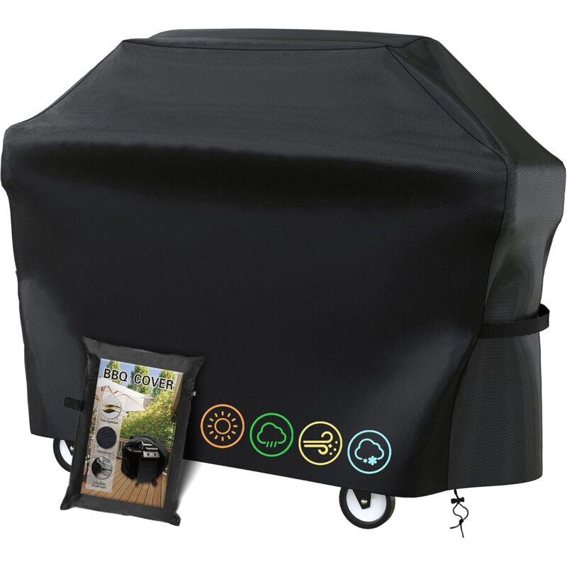 [niemals Verwendet] Grillabdeckung Für Den Außenbereich, Grillplane Für Den Außenbereich, 420d Oxford Grillschutz, Geeignet Für Weber, Brinkmann, Char Broil Usw. (145x61x117)