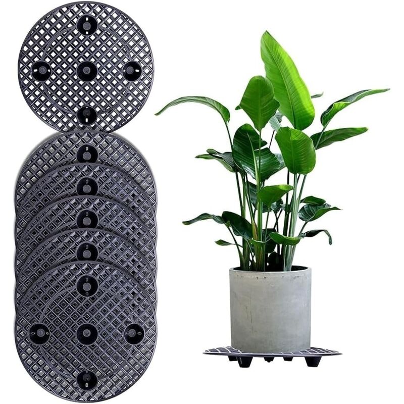 [niemals Verwendet] Blumenständer, 6er-set Pflanzenhalter, Blumenständer, Zimmerpflanzenständer, Topfpflanzenständer, Pflanzschalen Für Zimmer- Und Gartenpflanzen (20 Cm)
