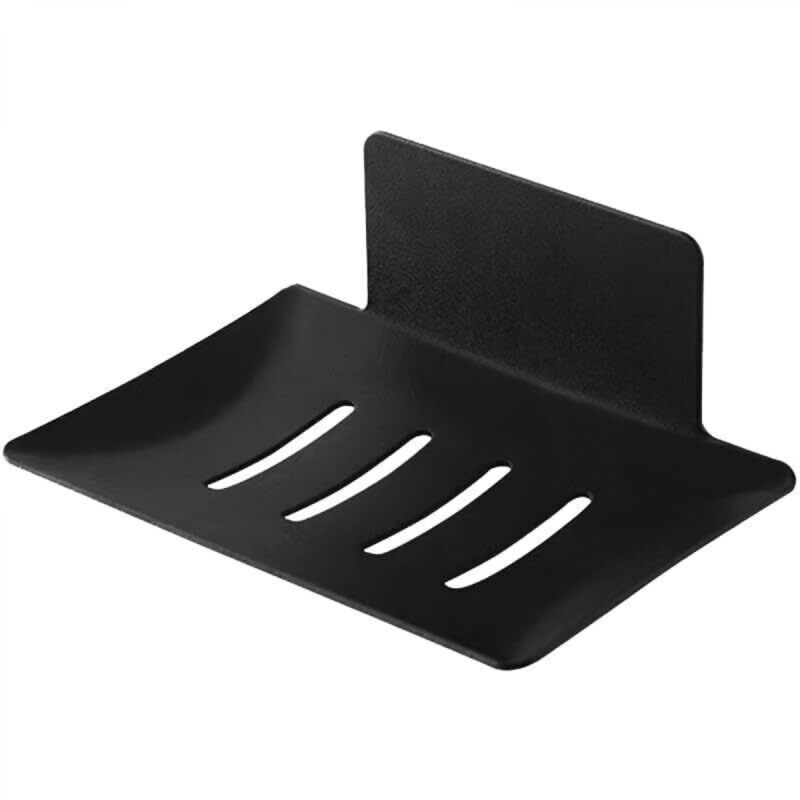 [niemals Verwendet] Wandmontierte Seifenschale (schwarz) Ohne Bohren, Duschseifenschale Aus Edelstahl, Selbstklebende Seifenschale Aus Edelstahl