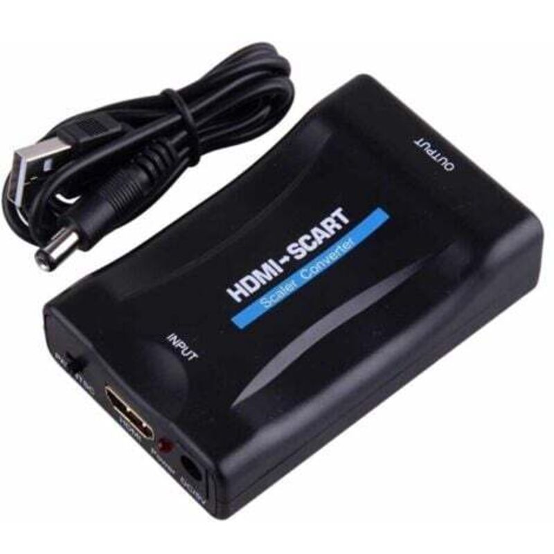 [niemals Verwendet] Scart-zu-hdmi-adapter, 1080p Hd Scart-zu-hdmi-konverter, Kompatibel Mit Ntsc Pal Für Sky Hd Blu-ray Ps3 Tv Vcr Vhs Usw.
