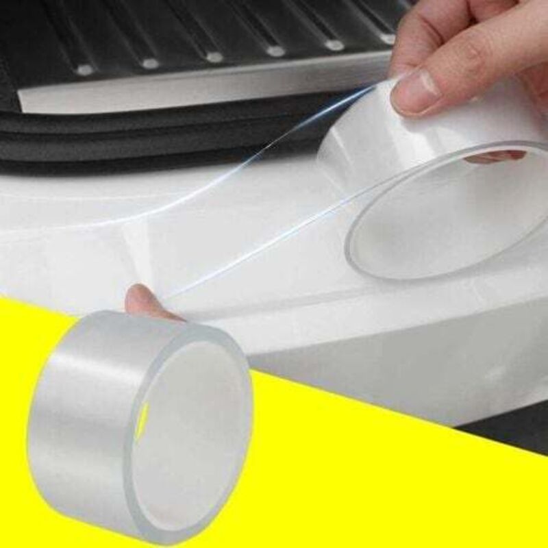[niemals Verwendet] (5 Cm X 5 M) Stoßstangenschutz, Einstiegsleistenschutz, Felgenschutz – 5 M Transparenter Gummischutzstreifen Für Autos