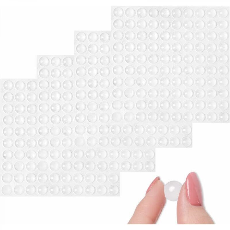 [niemals Verwendet] Türstopper Aus Gummi, 4 Stück, Zur Wandmontage, Türpuffer, Neues Wiederverwendbares Material, Transparente, Selbstklebende, Stoßfeste Füße Zum Schutz Von Wänden Und Möbeln.