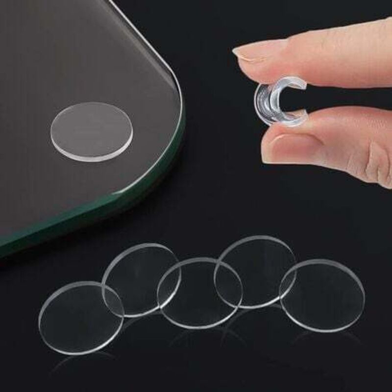 [niemals Verwendet] Rutschfeste Und Kratzfeste Glas-tischplatten-abstandshalter Mit Transparenten, Antihaftbeschichteten Gummipads. Verhindern Das Verrutschen Der Glasplatte (rund Und Quadratisch, 20