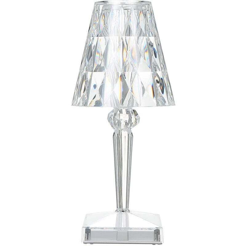 [niemals Verwendet] Diamantkristall-tischleuchte, Usb-wiederaufladbare Kristall-nachttischlampe, Einstellbare Temperatur/helligkeit, Touch-steuerung