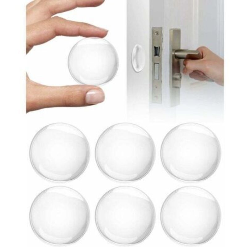 [niemals Verwendet] Transparente, Wandmontierte Türstopper, Türknaufstopper Für Die Wandmontage, Runde Wandschutzleisten, Türpuffer, Selbstklebende Türstopper, Türdämpfer Und -stopper