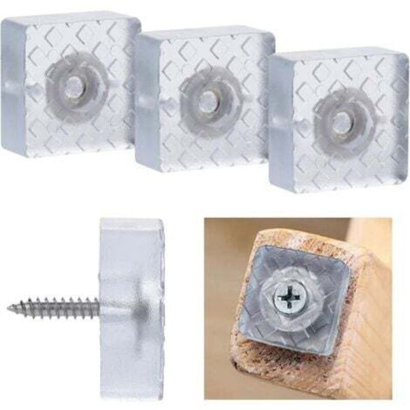 [niemals Verwendet] 20 Stück Rutschfeste Gummipads, Quadratische Möbelbein- Und Fußschutzpads Für Stühle, Sofas, Quadratische Stuhlkissen
